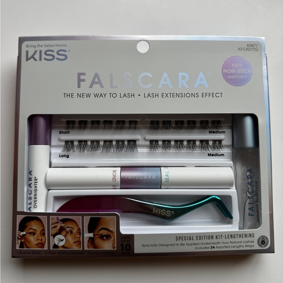 Kiss Falscara Special Edition Kit Lengthening 24 Assorted Lashes - Picture 12 of 12